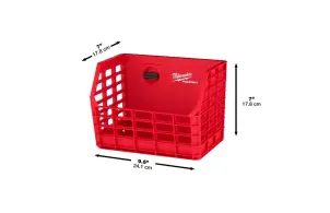 Корзина перфорированная для стеллажной системы PACKOUT MILWAUKEE (172x252x190мм) №4