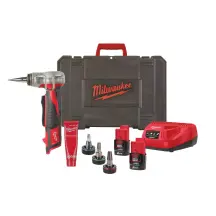 Інструмент розширювальний акумуляторний UPONOR Q&E MILWAUKEE, C12 PXP-N202C (зарядний пристрій С12 С, 2 акумулятори М12 В2 2Аг,