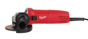 Шліфмашина кутова MILWAUKEE, AG 10-115 EK, 1000Вт, діаметр 115мм (захисний кожух, рукоять, опорна та притискна гайки, ключ, карт №2