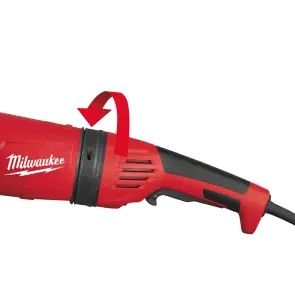 Шлифмашина угловая MILWAUKEE, AGVM 26-230 GEX DMS, 2600Вт, діаметр 30мм (захисний кожух, антивібраційна рукоять, опорна та прити №2