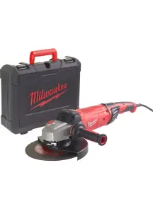 Шліфмашина кутова MILWAUKEE, AGVKB 24-230 EKX DMS, 2400Вт, діаметр 230мм (захисний кожух, антивібраційна рукоять, опорна та прит №1