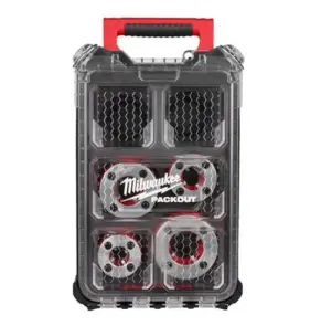 Набір головок для нарізання різблення PACKOUT MILWAUKEE FPT114HK BSPT Alloy, (для FPT114) (4шт) №1