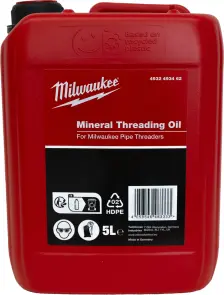 Олива мінеральна MILWAUKEE для різьбонарізного верстата, 5 л №1