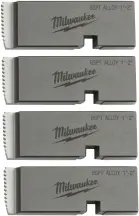 Плашки для нарізання різблення MILWAUKEE, PTR2D 1'' - 2'' BSPT ALLOY (4шт) для MXF PTR2