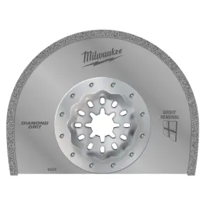 Полотно для мультітула STARLOCK MILWAUKEE, Diamond Grit 90х25х2,2мм (видалення затирки) №1