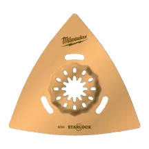 Шлифовальная насадка для мультитула STARLOCK MILWAUKEE с TCG напылением, 80х80х80мм, (удаление клея)