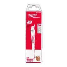 Полотно для шабельних пил FANG TIP THIN KERF MILWAUKEE, 150х5,0мм, (50шт), (деревина з цвяхами) купити в Києві