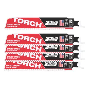 Полотно для шабельних пил TORCH CARBIDE NITRUS MILWAUKEE, 150х3,1мм, (5шт), (метал) №1