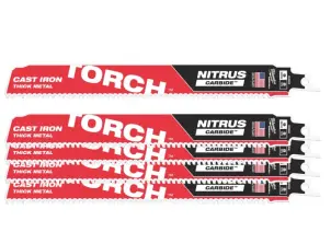 Полотно для шабельних пил TORCH CARBIDE NITRUS MILWAUKEE, 230х3,1мм, (5шт), (метал) №1