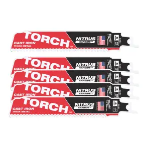 Полотно для шабельних пил TORCH CARBIDE NITRUS MILWAUKEE, 150х2,5мм, (5шт), (метал) №1