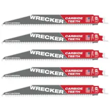 Полотно для сабельных пил WRECKER CARBIDE MILWAUKEE, 230х4,2мм, (5шт), (мультиматериал) купить в Украине