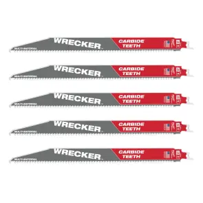Полотно для шабельних пил WRECKER CARBIDE MILWAUKEE, 300х4,2мм, (5шт), (мультіматеріал) №1