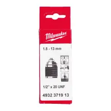 Патрон безключовий промисловий для інструменту з FIXTEC MILWAUKEE, 1-10мм 1/2''х20