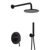 Душова система WEZER EKO17B-01-BLACK, нержавіюча сталь, чорний
