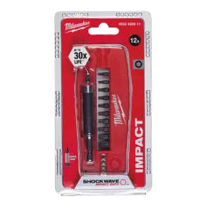Набір біт SHOCKWAVE MILWAUKEE, "Крокодил №1, (12шт) №2