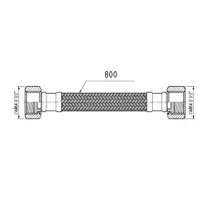 Гибкая подводка для воды Thermo Alliance Forte ВР 80 см TAF385W80 №2