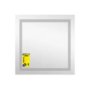 Дзеркало Lidz Kubis (KU1) 700х700 з LED-підсвічуванням Touch, з антизапотіванням, з димером, рег. яскравості LDKU70070049287 №3