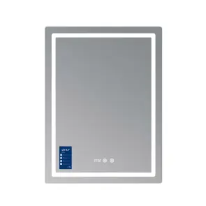 Дзеркало Qtap Mideya (MI2) 600х800 з годинником, з LED-підсвічуванням Touch, з антизапотіванням, димером, рег. яскравості QTMID100080049267 №3