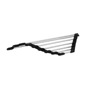 Сушарка на кухонну мийку кутова Lidz Acsis LA16 Black, кругла основа, для посуду 430х175 мм LDACSLA16BLM49769 №4