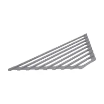 Сушарка на кухонну мийку кутова Lidz Acsis LA17 Gray, квадратна основа, для посуду 430х175 мм LDACSLA17GRA49770
