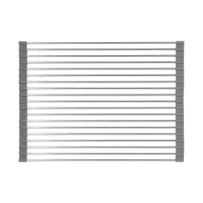 Сушарка на кухонну мийку Lidz Acsis LA01 Gray, кругла основа, для посуду 440х320 мм LDACSLA01GRA49779 №3