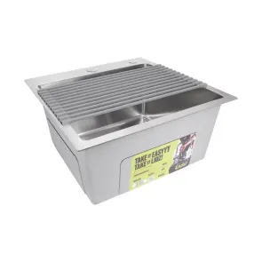 Сушилка на кухонную мойку Lidz Acsis LA03 Gray, квадратная основа, для посуды 430х216 мм LDACSLA03GRA49761 №5