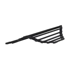 Сушарка на кухонну мийку кутова Lidz Acsis LA18 Black, квадратна основа, для посуду 430х175 мм LDACSLA18BLM49771 №4