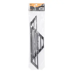 Сушарка на кухонну мийку кутова Lidz Acsis LA18 Black, квадратна основа, для посуду 430х175 мм LDACSLA18BLM49771 №6