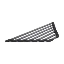 Сушарка на кухонну мийку кутова Lidz Acsis LA20 Black, плоска основа, для посуду 477х198 мм LDACS297BLM49773