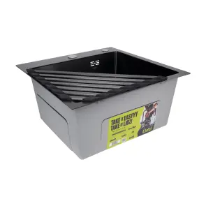 Сушарка на кухонну мийку кутова Lidz Acsis LA20 Black, плоска основа, для посуду 477х198 мм LDACS297BLM49773 №5