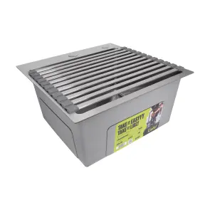 Сушарка на кухонну мийку Lidz Acsis LA13 Gray, плоска основа, для посуду 430х300 мм LDACSLA13GRA49767 №5