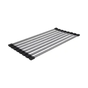 Сушарка на кухонну мийку Lidz Acsis LA12 Black, плоска основа, для посуду 430х218 мм LDACSLA12BLM49766 №1
