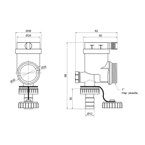 Сливная группа Thermo Alliance Standart 1'' SD367W25 №2