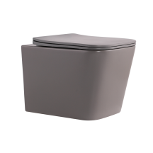 Унитаз подвесной Qtap Tern Ultra Quiet 520×345×325 мм, Stone grey, с сиденьем Slim Duroplast / Soft-close / Quick Release QTTER26SG49000