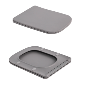 Унитаз подвесной Qtap Tern Ultra Quiet 520×345×325 мм, Stone grey, с сиденьем Slim Duroplast / Soft-close / Quick Release QTTER26SG49000 №8