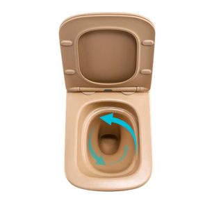 Унитаз подвесной Qtap Tern Ultra Quiet 520×345×325 мм, Beige, с сиденьем Slim Duroplast / Soft-close / Quick Release QTTER26SB49001 №6