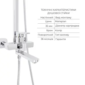 Набір змішувачів Wawel 001 + Wawel 1030 Chrome №3