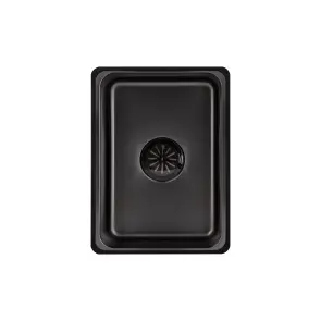 Мийка для кухні інтегрована Lidz Handmade H6845HB Decor Black PVD Honeycomb 3,0/1,0 мм LDH6845HDECBLM49445 №9