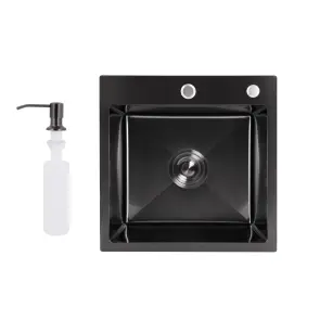 Мойка для кухни встроенная Lidz Handmade H4545HB Decor Black PVD Honeycomb 2,5/0,5 мм LDH4545HDECBLM49438 №1