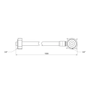 Шланг залив Thermo Alliance Standart для пральної машини 150 см SD095W150 №2