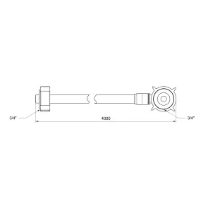 Шланг залив Thermo Alliance Standart для стиральной машины 400 см SD095W400 №2
