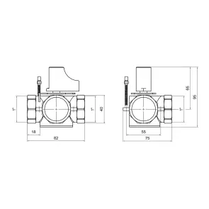 Клапан трехходовой Thermo Alliance Standart 1" ВР ручной SF363W25 №2