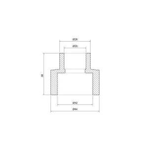 Муфта PPR Thermo Alliance 32х20 №2