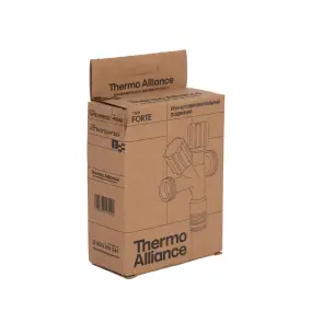 Кран кутовий подвійний Thermo Alliance Forte 1/2"З х 1/2"З х 3/4"З, хром TAF187W151520 №7