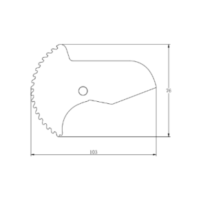 Лезвие для ножниц Thermo Alliance STD-002 d20-40, нержавеющая сталь. №2