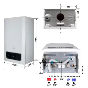 Котел газовий Thermo Alliance EWA 28 кВт двухконтурний, конденсаційний №2