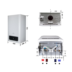 Котел газовий Thermo Alliance Ewa System 28 кВт одноконтурний, конденсаційний №2