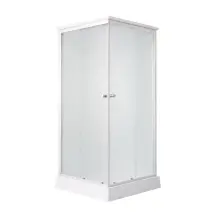 Душовий бокс Lidz Kubis SB90x90.SAT.LOW.FR, скло Frost 4 мм купити в Україні