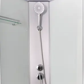 Душовий бокс Lidz Kubis SB90x90.SAT.LOW.FR, скло Frost 4 мм №4