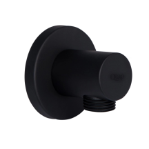 Акційний набір Qtap 1+1=3: Підключення для шлангу Spojeni Matt Black, округле QTCRBB030